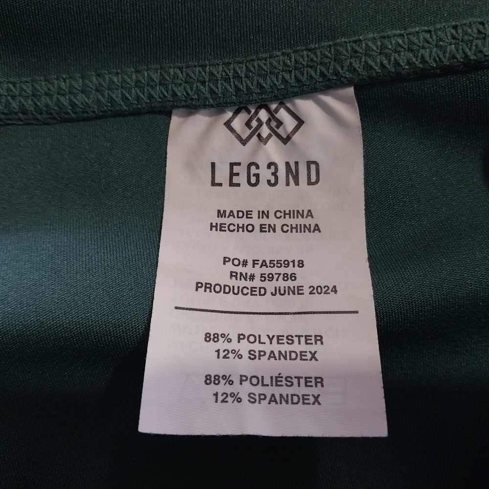 Stylish Teal High-Waisted Leggings Pockets In Side Size Small . - Picture 10 of 11